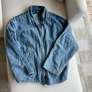 FREE PEOPLE quilted Jean jacket